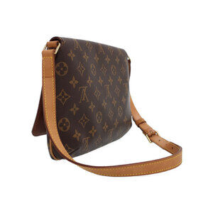 Louis Vuitton Brown Tango Musette Leather Bag Shoulder Monogram Short